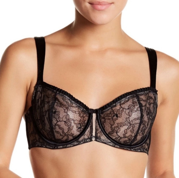 Paramour Other - Black Lace Demi Bra, 36DDD
